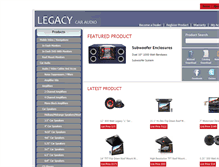 Tablet Screenshot of legacycaraudio.com